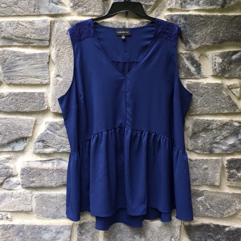 Lane Bryant Blue Blouse